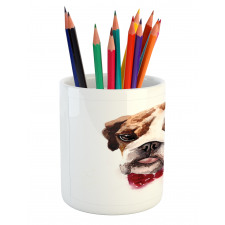 Watercolor Dog Pencil Pen Holder