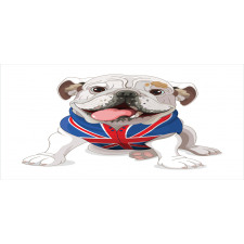 Puppy with Flag Pencil Pen Holder