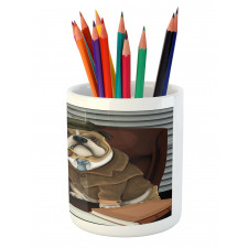 Detective Dog Pencil Pen Holder