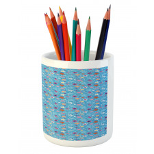 Colorful Heavenly Bodies Pencil Pen Holder