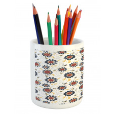 Sunflowers and Funny Bees Pencil Pen Holder