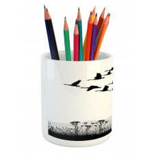 Flying Geese Pattern Pencil Pen Holder