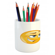 Loving Emoticon Couple Pencil Pen Holder