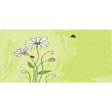 Chamomile Ladybugs Art Pencil Pen Holder