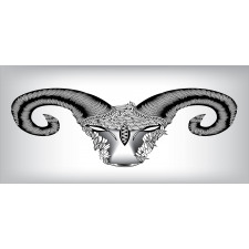 Head of Aries Art Pencil Pen Holder