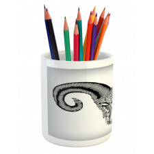 Head of Aries Art Pencil Pen Holder