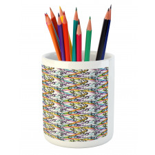 Snake Skin Colors Pencil Pen Holder