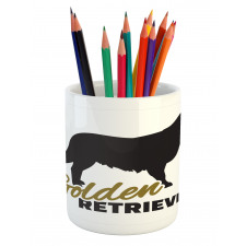 Dog Silhouette Pencil Pen Holder