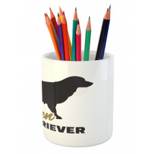 Dog Silhouette Pencil Pen Holder