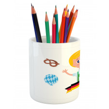 Bavarian Boy Oktoberfest Pencil Pen Holder