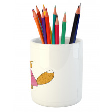 Fox and Hare Hugging Pencil Pen Holder