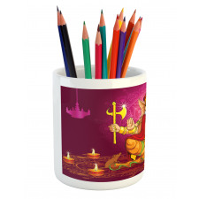 Colorful Asian Animals Pencil Pen Holder