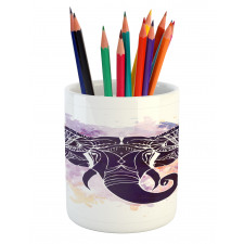 Watercolor Elephant Pencil Pen Holder