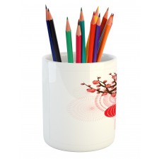 Cherry Branch Lantern Pencil Pen Holder