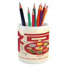 Dinner Pencil Pen Holder