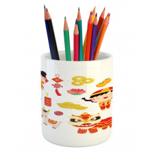 Joyful Holiday Pencil Pen Holder