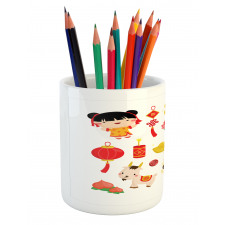 Joyful Holiday Pencil Pen Holder