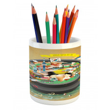 Cartoon Style Khimchi Pot Pencil Pen Holder