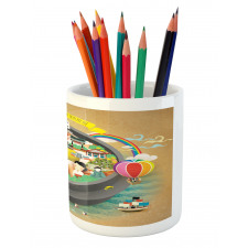 Cartoon Style Khimchi Pot Pencil Pen Holder