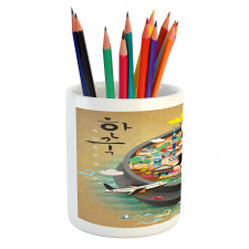 Cartoon Style Khimchi Pot Pencil Pen Holder