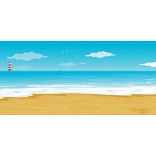 Sandy Beach Ocean Pencil Pen Holder