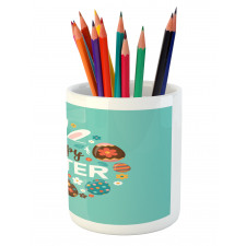 Spring Holiday Pattern Pencil Pen Holder