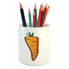 Carrot Drawing Pencil Pen Holder