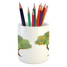 Trees with Leaves Pencil Pen Holder