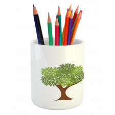 Trees with Leaves Pencil Pen Holder