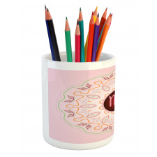 Mandala in Pink Pencil Pen Holder