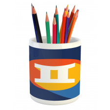 Colorful Graphic Pencil Pen Holder