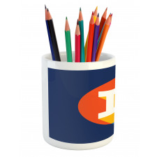 Colorful Graphic Pencil Pen Holder