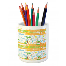 Childish Rainy Forest Pencil Pen Holder