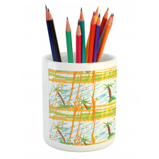 Childish Rainy Forest Pencil Pen Holder