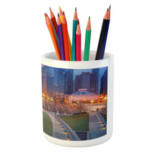 Cityscape Urban Pencil Pen Holder