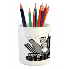 City in Circle Pencil Pen Holder