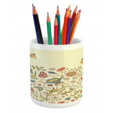 Colorful Summer Petals Pencil Pen Holder