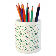 Flamingos Toucans Birds Pencil Pen Holder