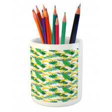 Cartoon Banana Leaves Pencil Pen Holder