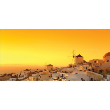 Sunset Santorini Vacation Pencil Pen Holder