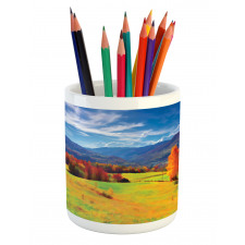 Alpine Mountain Design Pencil Pen Holder