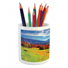 Alpine Mountain Design Pencil Pen Holder