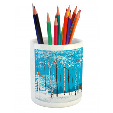 Flock of Bullfinches Pencil Pen Holder