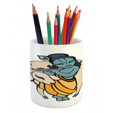 Ancient Character Playing Pencil Pen Holder