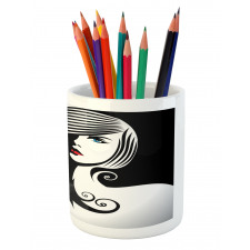 Abstract Glamor Woman Pencil Pen Holder