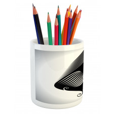 Abstract Glamor Woman Pencil Pen Holder