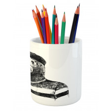 Hipster Walrus Pencil Pen Holder