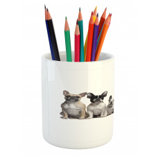 Young Doggies Photo Pencil Pen Holder