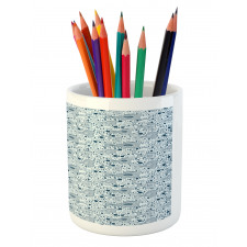 Fishes and Bubbles Pencil Pen Holder