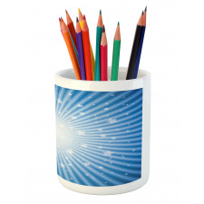 Retro Burst Stars Pencil Pen Holder